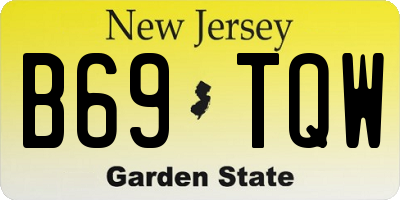NJ license plate B69TQW