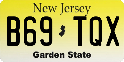 NJ license plate B69TQX