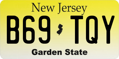 NJ license plate B69TQY