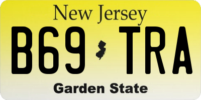 NJ license plate B69TRA