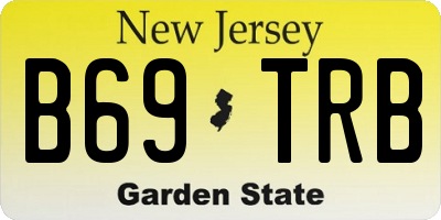 NJ license plate B69TRB