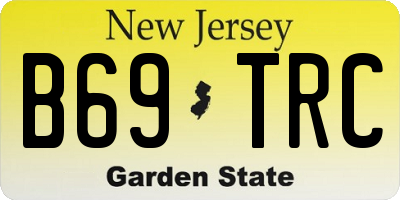 NJ license plate B69TRC
