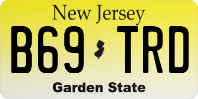 NJ license plate B69TRD