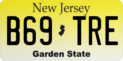 NJ license plate B69TRE