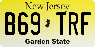 NJ license plate B69TRF