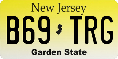 NJ license plate B69TRG