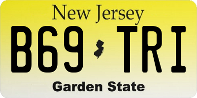 NJ license plate B69TRI