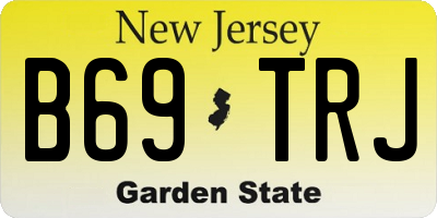 NJ license plate B69TRJ