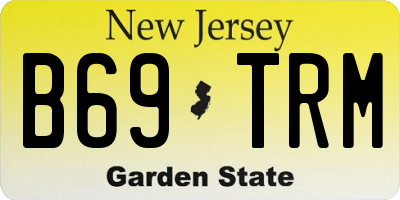 NJ license plate B69TRM
