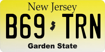 NJ license plate B69TRN