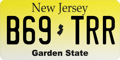 NJ license plate B69TRR