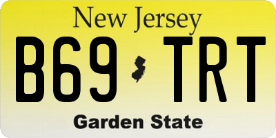 NJ license plate B69TRT