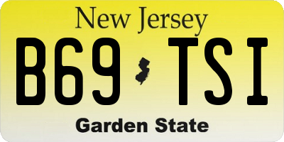 NJ license plate B69TSI