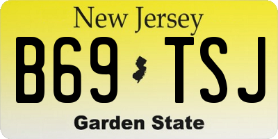 NJ license plate B69TSJ