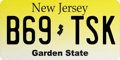 NJ license plate B69TSK