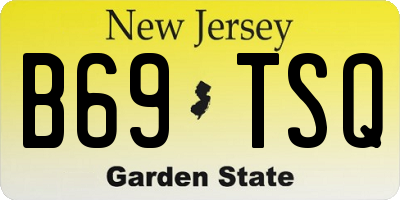 NJ license plate B69TSQ