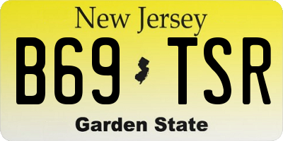 NJ license plate B69TSR