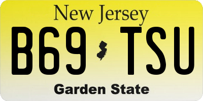 NJ license plate B69TSU