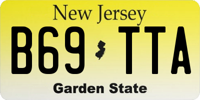 NJ license plate B69TTA