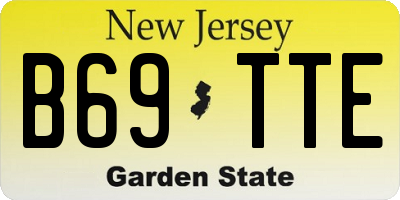 NJ license plate B69TTE