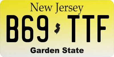 NJ license plate B69TTF