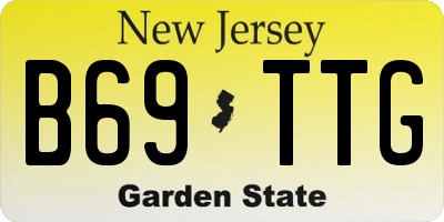 NJ license plate B69TTG