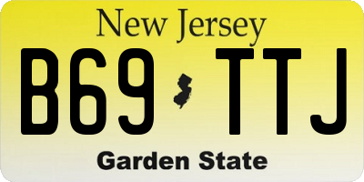 NJ license plate B69TTJ