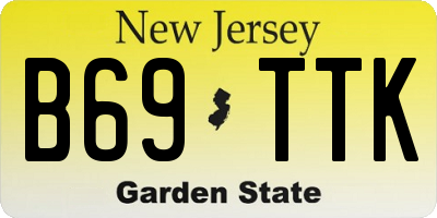 NJ license plate B69TTK