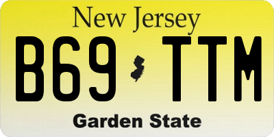 NJ license plate B69TTM