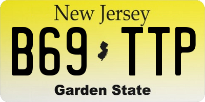 NJ license plate B69TTP