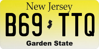 NJ license plate B69TTQ