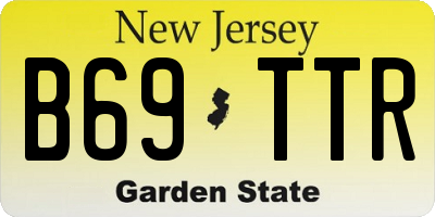 NJ license plate B69TTR