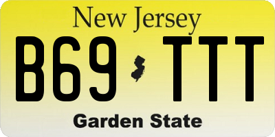 NJ license plate B69TTT