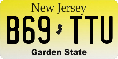 NJ license plate B69TTU