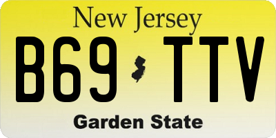 NJ license plate B69TTV