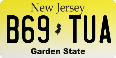 NJ license plate B69TUA