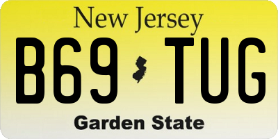 NJ license plate B69TUG