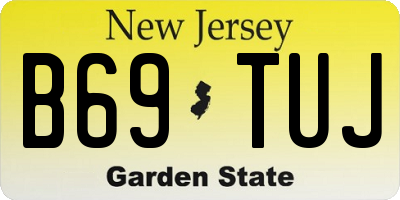 NJ license plate B69TUJ