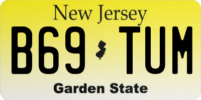 NJ license plate B69TUM