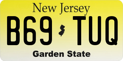 NJ license plate B69TUQ