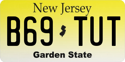NJ license plate B69TUT