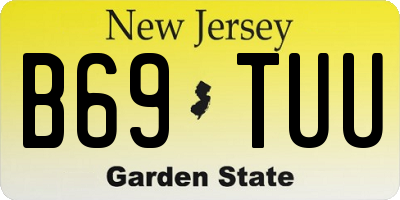 NJ license plate B69TUU