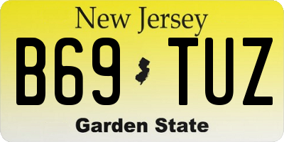 NJ license plate B69TUZ