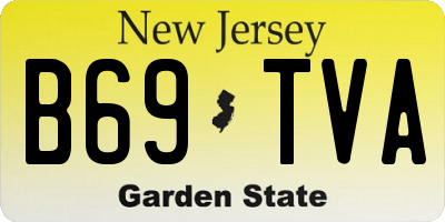 NJ license plate B69TVA