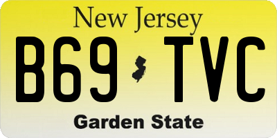 NJ license plate B69TVC