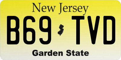 NJ license plate B69TVD