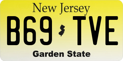 NJ license plate B69TVE