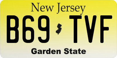NJ license plate B69TVF