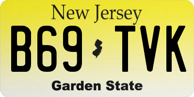 NJ license plate B69TVK