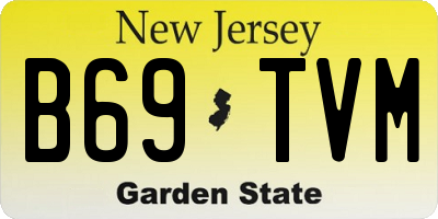NJ license plate B69TVM
